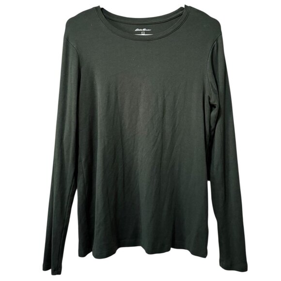 Eddie Bauer Women Size Large Long Sleeve T Shirt Stretch Outdoor Athleisure - Picture 1 of 11